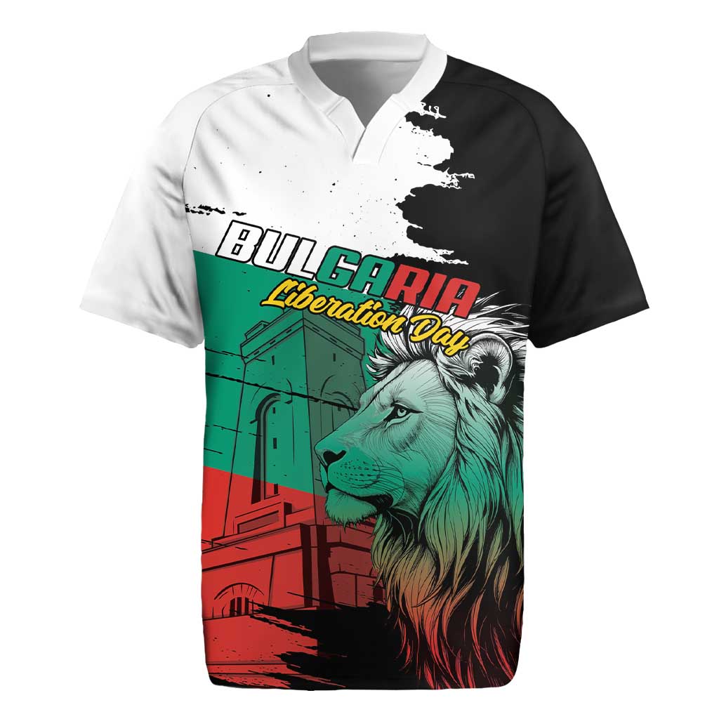 Bulgaria Liberation Day Personalized Rugby Jersey Bulgarian Lion National Pride Patriotic