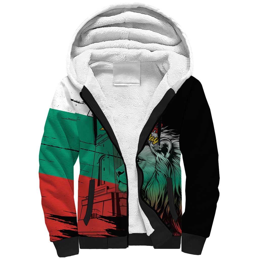 Bulgaria Liberation Day Personalized Sherpa Hoodie Bulgarian Lion National Pride Patriotic
