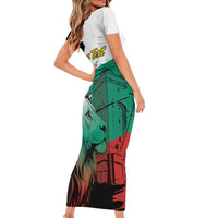 Bulgaria Liberation Day Personalized Short Sleeve Bodycon Dress Bulgarian Lion National Pride Patriotic