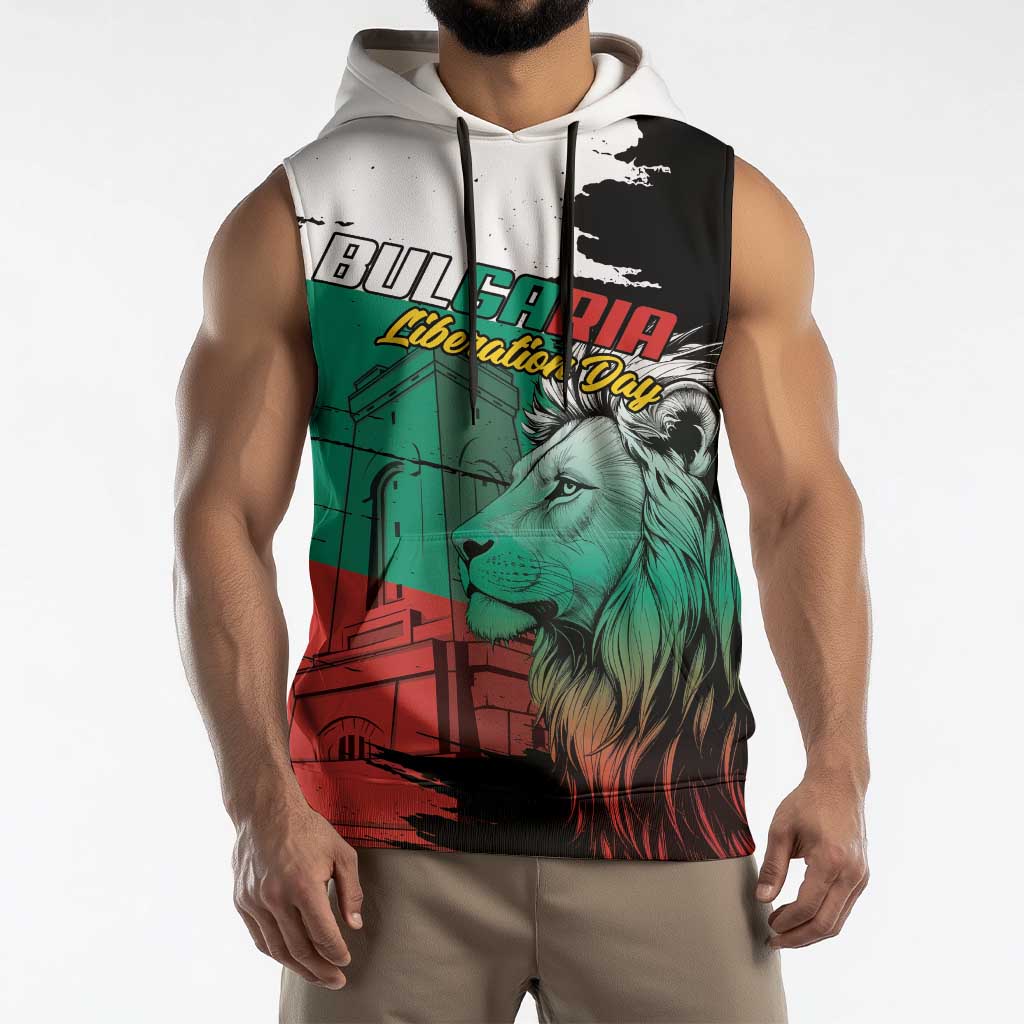 Bulgaria Liberation Day Personalized Sleeveless Hoodie Bulgarian Lion National Pride Patriotic