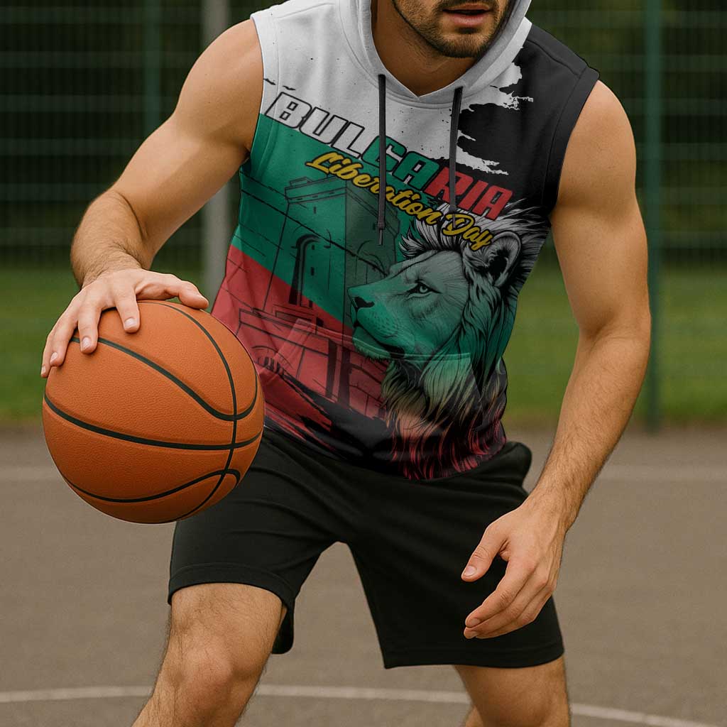 Bulgaria Liberation Day Personalized Sleeveless Hoodie Bulgarian Lion National Pride Patriotic