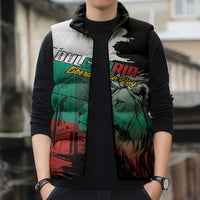 Bulgaria Liberation Day Personalized Sleeveless Puffer Jacket Bulgarian Lion National Pride Patriotic