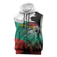 Bulgaria Liberation Day Personalized Sleeveless Zip Hoodie Bulgarian Lion National Pride Patriotic
