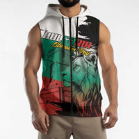 Bulgaria Liberation Day Personalized Sleeveless Zip Hoodie Bulgarian Lion National Pride Patriotic