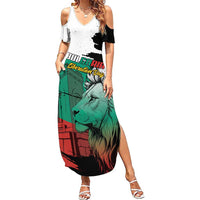 Bulgaria Liberation Day Personalized Summer Maxi Dress Bulgarian Lion National Pride Patriotic