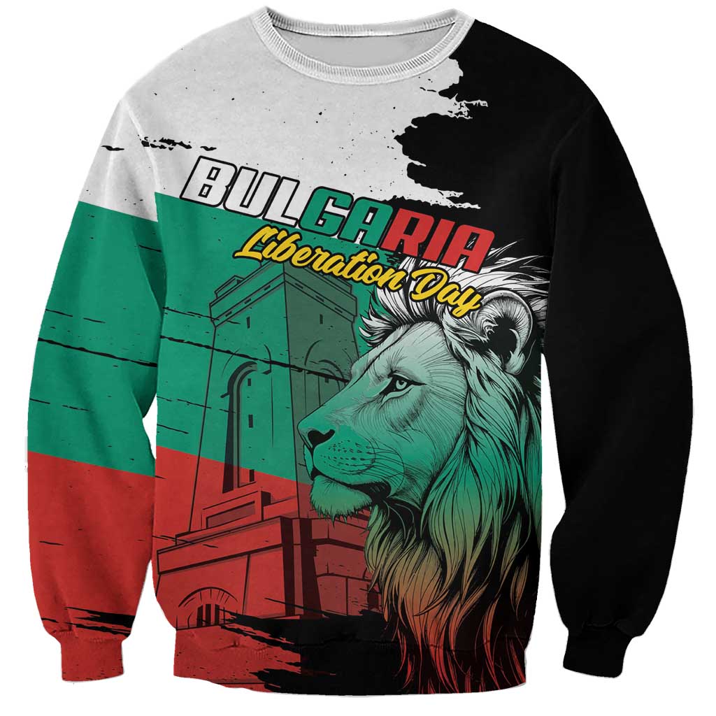 Bulgaria Liberation Day Personalized Sweatshirt Bulgarian Lion National Pride Patriotic