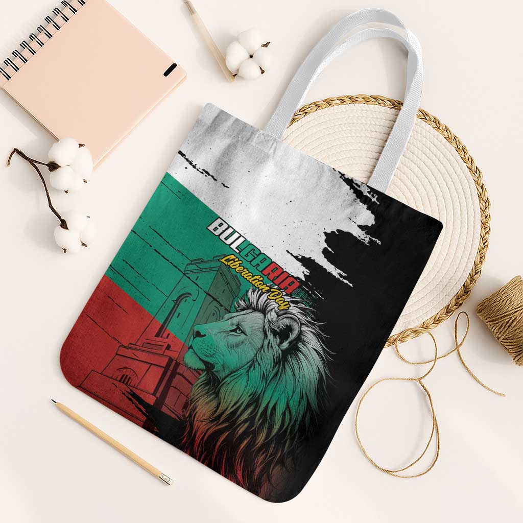 Bulgaria Liberation Day Tote Bag Bulgarian Lion National Pride Patriotic