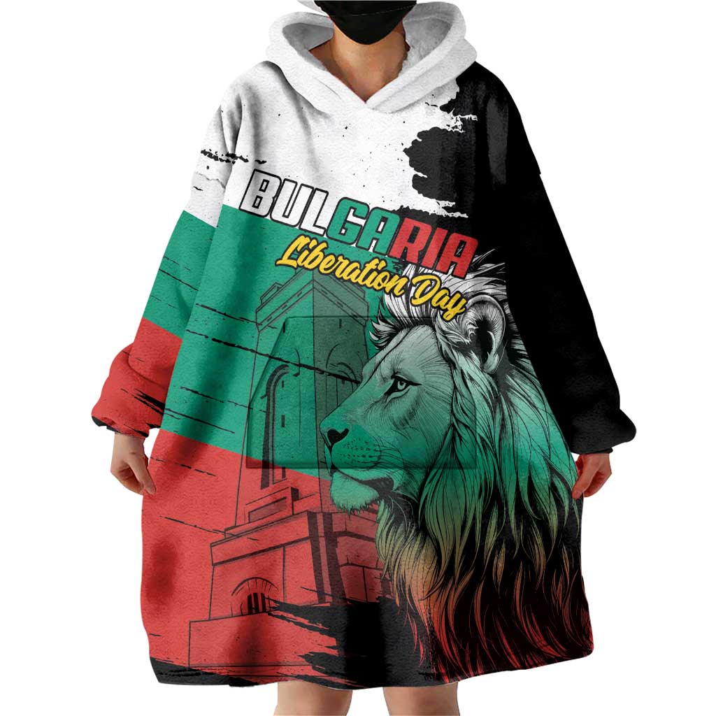 Bulgaria Liberation Day Personalized Wearable Blanket Hoodie Bulgarian Lion National Pride Patriotic