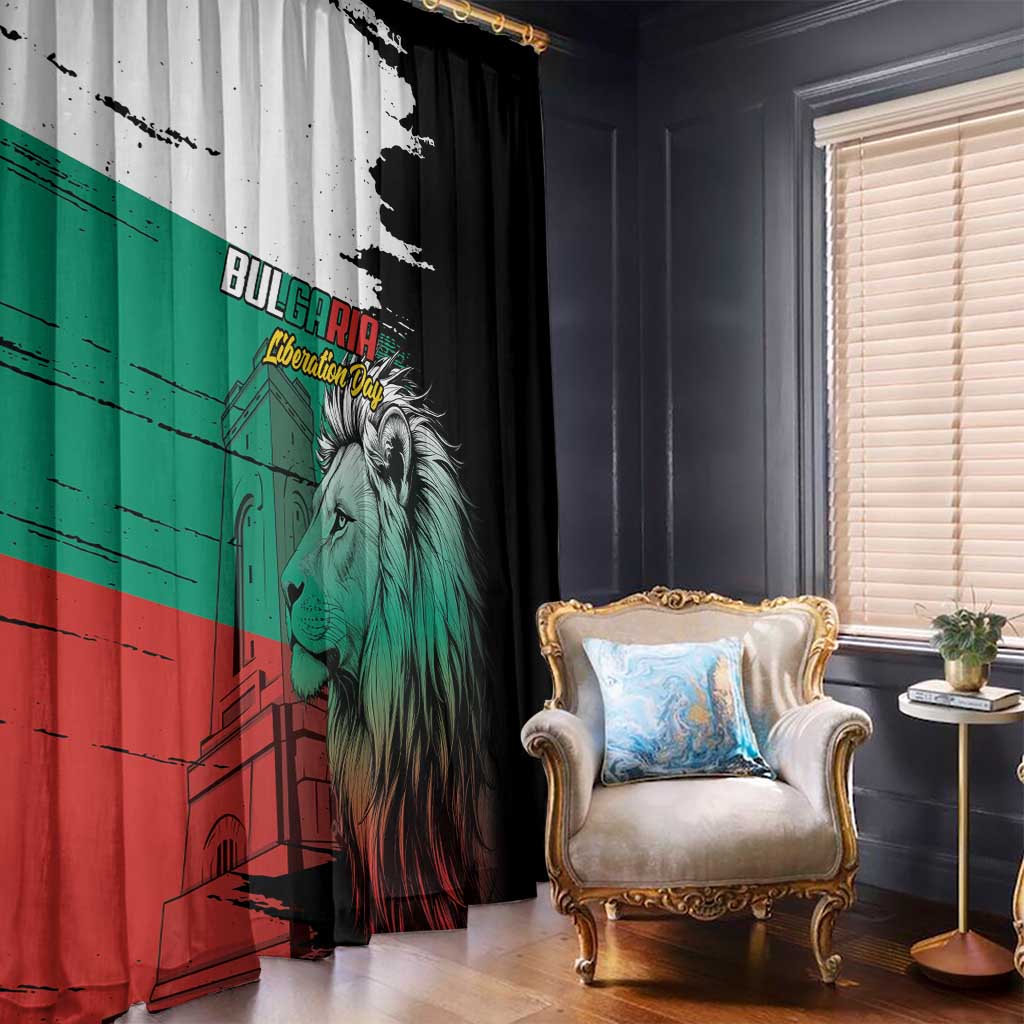 Bulgaria Liberation Day Window Curtain Bulgarian Lion National Pride Patriotic