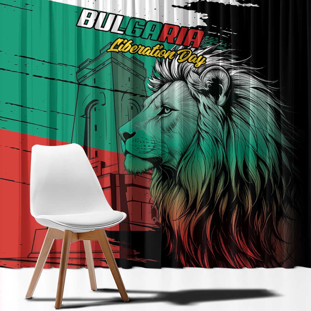 Bulgaria Liberation Day Window Curtain Bulgarian Lion National Pride Patriotic