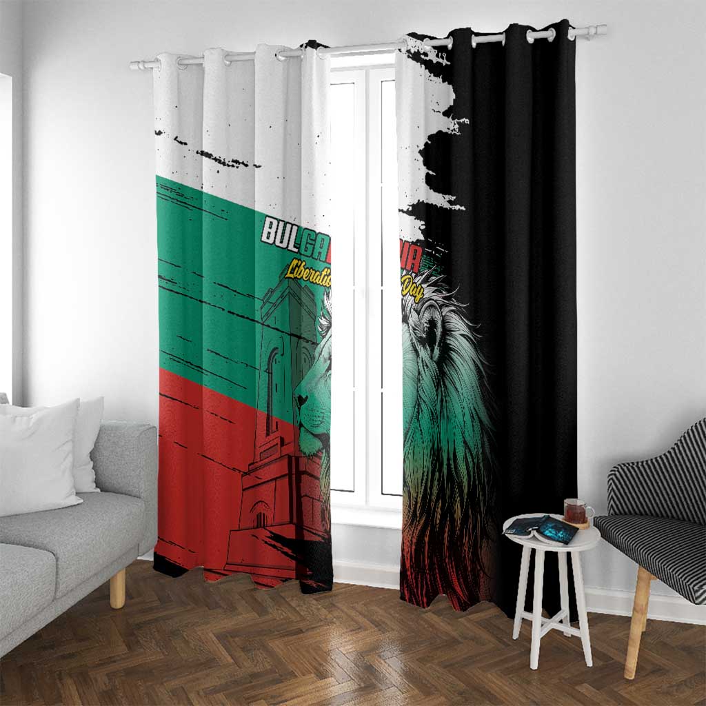 Bulgaria Liberation Day Window Curtain Bulgarian Lion National Pride Patriotic