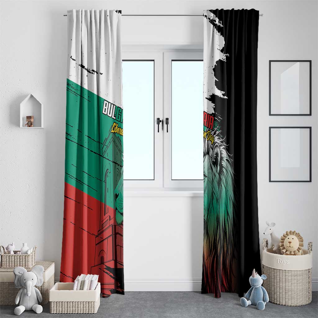 Bulgaria Liberation Day Window Curtain Bulgarian Lion National Pride Patriotic