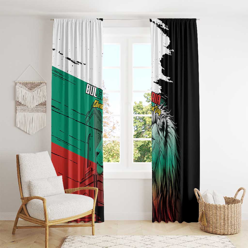 Bulgaria Liberation Day Window Curtain Bulgarian Lion National Pride Patriotic