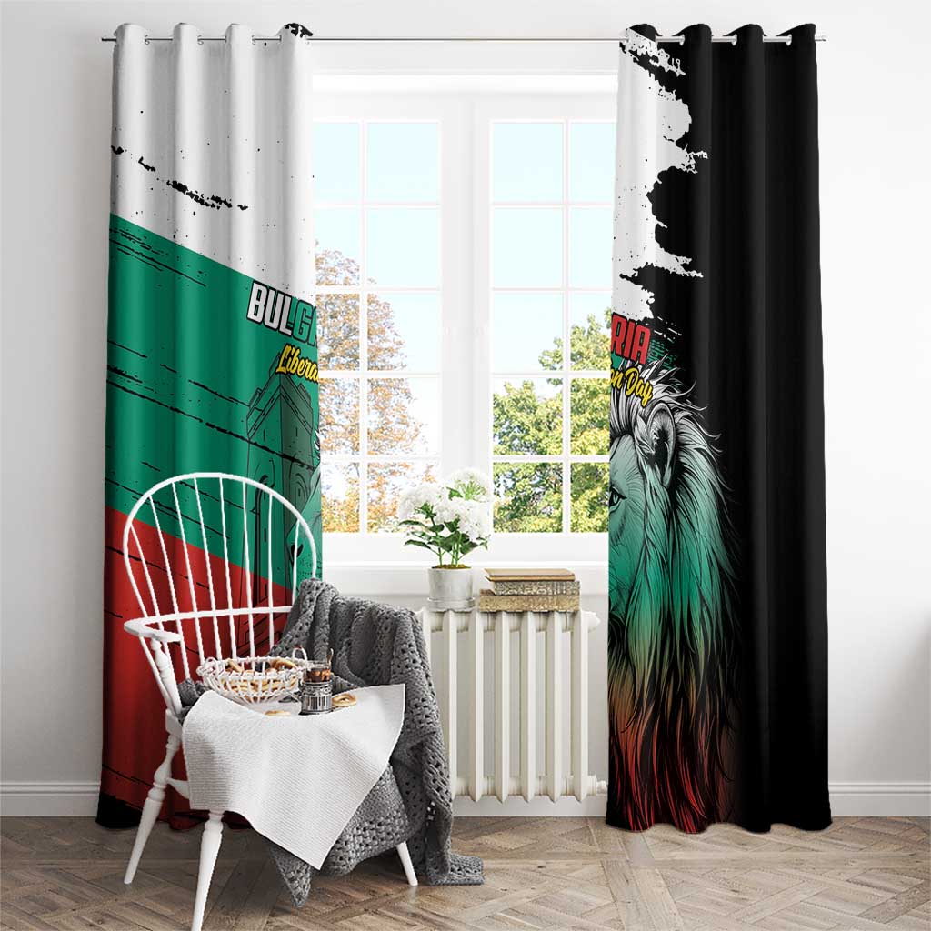 Bulgaria Liberation Day Window Curtain Bulgarian Lion National Pride Patriotic