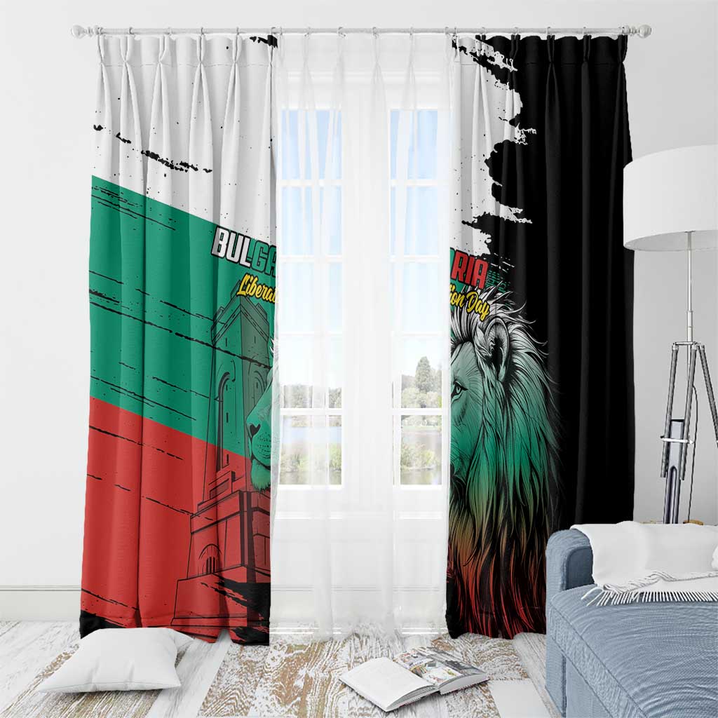 Bulgaria Liberation Day Window Curtain Bulgarian Lion National Pride Patriotic