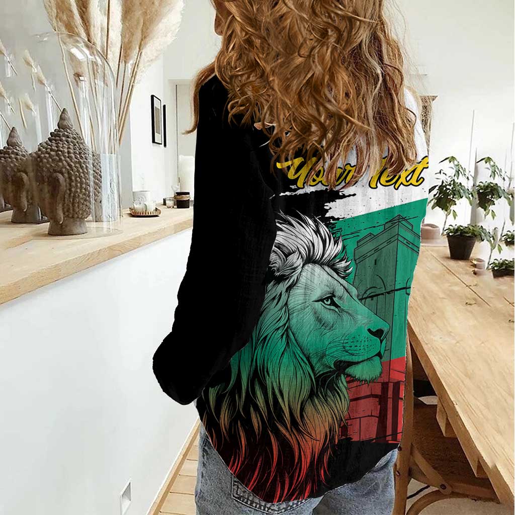 Bulgaria Liberation Day Personalized Women Casual Shirt Bulgarian Lion National Pride Patriotic