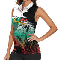 Bulgaria Liberation Day Personalized Women Sleeveless Polo Shirt Bulgarian Lion National Pride Patriotic