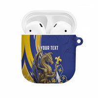 Bosnia and Herzegovina Independence Day Personalized AirPods Case Medieval Dragon Fleur-de-Lis Patriotic