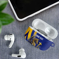 Bosnia and Herzegovina Independence Day Personalized AirPods Case Medieval Dragon Fleur-de-Lis Patriotic