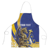 Bosnia and Herzegovina Independence Day Personalized Apron Medieval Dragon Fleur-de-Lis Patriotic