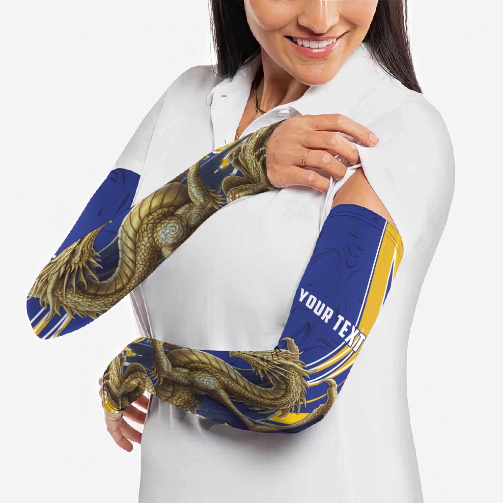 Bosnia and Herzegovina Independence Day Personalized Arm Sleeves Medieval Dragon Fleur-de-Lis Patriotic