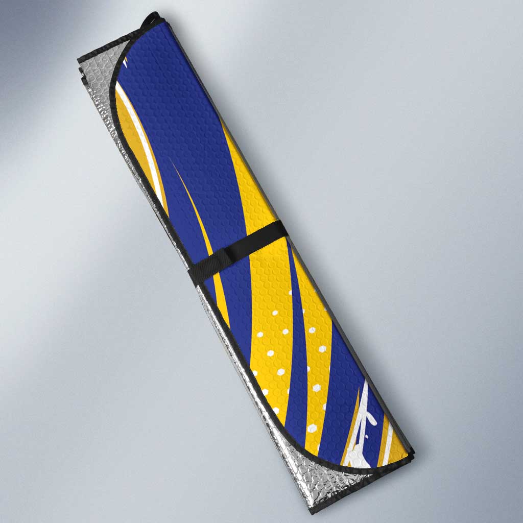 Bosnia and Herzegovina Independence Day Personalized Auto Sun Shade Medieval Dragon Fleur-de-Lis Patriotic