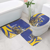 Bosnia and Herzegovina Independence Day Personalized Bathroom Set Medieval Dragon Fleur-de-Lis Patriotic
