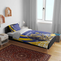 Bosnia and Herzegovina Independence Day Personalized Bedding Set Medieval Dragon Fleur-de-Lis Patriotic