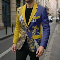 Bosnia and Herzegovina Independence Day Personalized Blazer Medieval Dragon Fleur-de-Lis Patriotic
