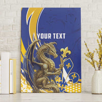 Bosnia and Herzegovina Independence Day Personalized Canvas Wall Art Medieval Dragon Fleur-de-Lis Patriotic