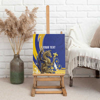 Bosnia and Herzegovina Independence Day Personalized Canvas Wall Art Medieval Dragon Fleur-de-Lis Patriotic