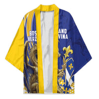 Bosnia and Herzegovina Independence Day Personalized Kimono Medieval Dragon Fleur-de-Lis Patriotic