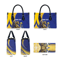 Bosnia and Herzegovina Independence Day Personalized Leather Bag Medieval Dragon Fleur-de-Lis Patriotic