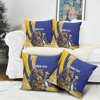 Bosnia and Herzegovina Independence Day Personalized Pillow Cover Medieval Dragon Fleur-de-Lis Patriotic