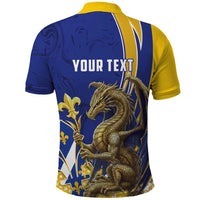Bosnia and Herzegovina Independence Day Personalized Polo Shirt Medieval Dragon Fleur-de-Lis Patriotic