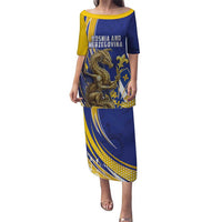 Bosnia and Herzegovina Independence Day Personalized Puletasi Medieval Dragon Fleur-de-Lis Patriotic