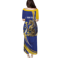 Bosnia and Herzegovina Independence Day Personalized Puletasi Medieval Dragon Fleur-de-Lis Patriotic