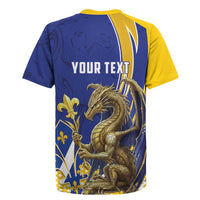 Bosnia and Herzegovina Independence Day Personalized Rugby Jersey Medieval Dragon Fleur-de-Lis Patriotic