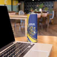 Bosnia and Herzegovina Independence Day Personalized Skinny Tumbler Medieval Dragon Fleur-de-Lis Patriotic