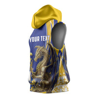 Bosnia and Herzegovina Independence Day Personalized Sleeveless Hoodie Medieval Dragon Fleur-de-Lis Patriotic