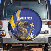 Bosnia and Herzegovina Independence Day Personalized Spare Tire Cover Medieval Dragon Fleur-de-Lis Patriotic
