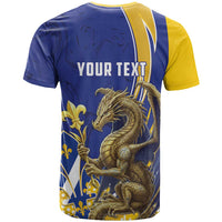 Bosnia and Herzegovina Independence Day Personalized T Shirt Medieval Dragon Fleur-de-Lis Patriotic