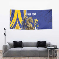 Bosnia and Herzegovina Independence Day Personalized Tapestry Medieval Dragon Fleur-de-Lis Patriotic