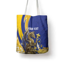 Bosnia and Herzegovina Independence Day Personalized Tote Bag Medieval Dragon Fleur-de-Lis Patriotic
