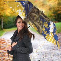 Bosnia and Herzegovina Independence Day Personalized Umbrella Medieval Dragon Fleur-de-Lis Patriotic