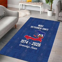 Haiti Football Area Rug Nou Retounen Anko 1974-2026