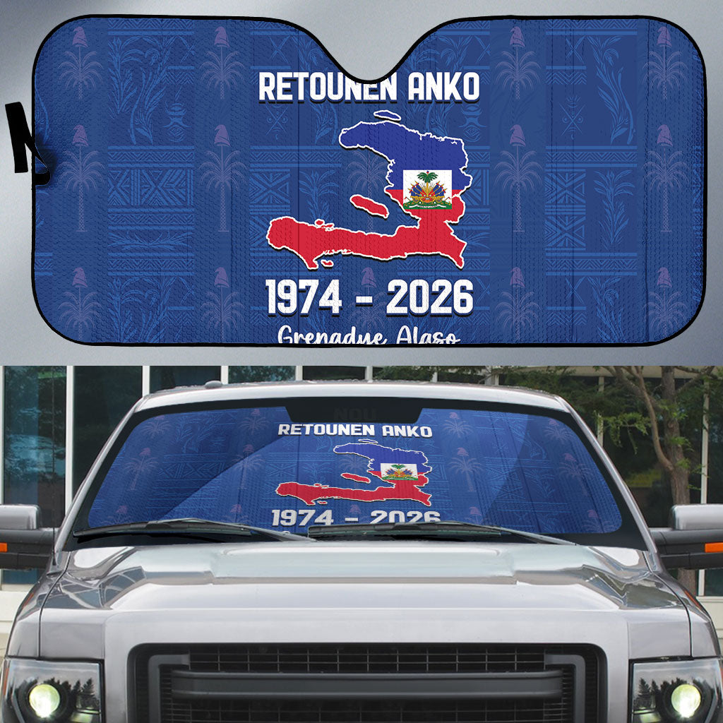 Haiti Football Auto Sun Shade Nou Retounen Anko 1974-2026