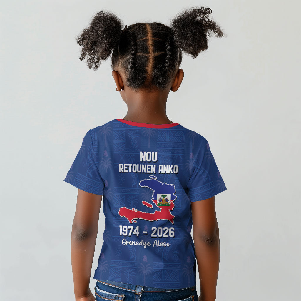Haiti Football Kid T shirt Nou Retounen Anko 1974-2026