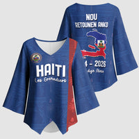 Haiti Football Kimono Sleeve Blouse Nou Retounen Anko 1974-2026