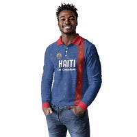 Haiti Football Long Sleeve Polo Shirt Nou Retounen Anko 1974-2026